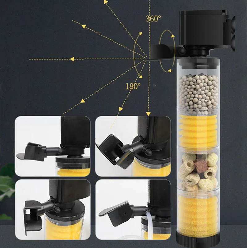 220V 50Hz cichy filtr do akwar – Reef Tank Filter recenzja i cena